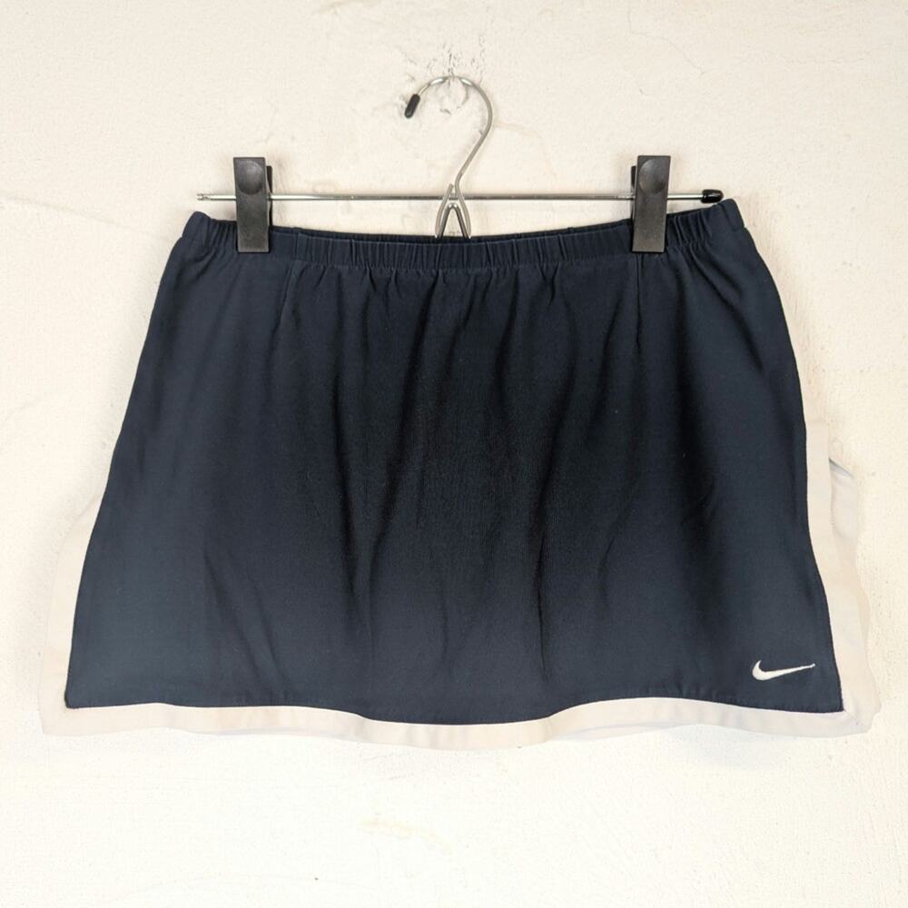 Nike Athletic Skirt Skort FitDry Navy Blue Sporty Preppy Tennis Golf Medium